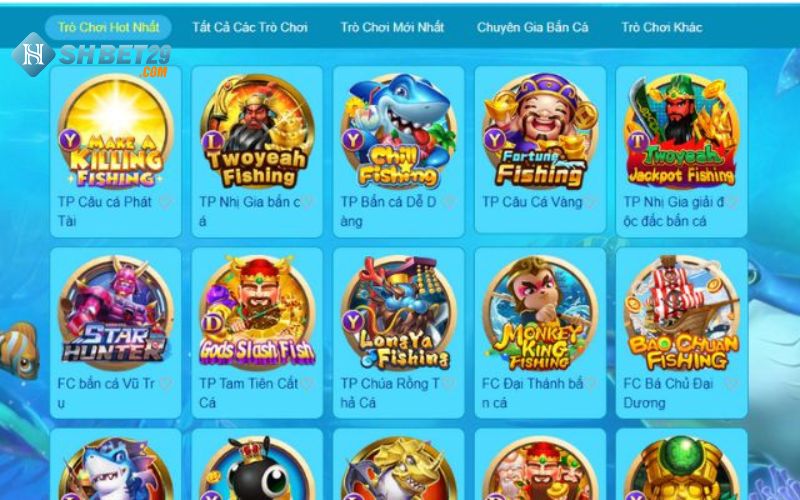 Điểm thu hút của game bắn cá 